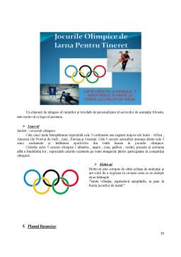 Proiect - Jocurile olimpice de iarnă pentru tineret Brașov 2013