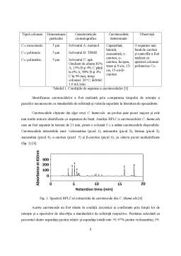 Referat - Analize Calitative și Cantitative ale Carotenoidelor