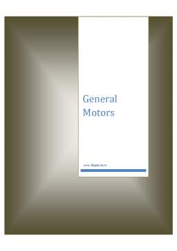 Proiect - General Motors