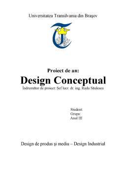 Proiect - Design conceptual - analiza conceptuală a unei pedale cu transmisie planetară
