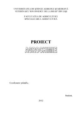Proiect - Agrochimie