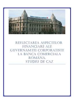 Proiect - Guvernanța corporativă a BCR