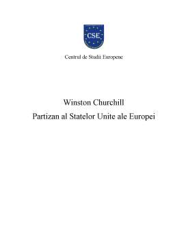 Referat - Winston Churchill - partizan al Statelor Unite ale Europei