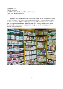 Referat - Caiet practică - marketing în domeniul farmaceutic