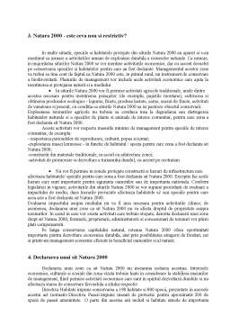 Proiect - Natura 2000