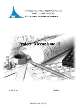 Proiect - Mecanisme și organe de mașini