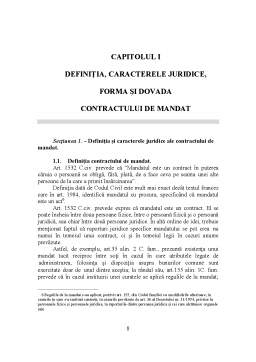Proiect - Contractul de Mandat