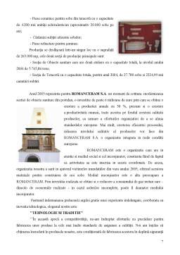 Proiect - SC Romanceram SA - Marfuri Ceramice - Merceologie Nealimentara