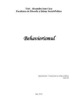 Proiect - Behaviorismul