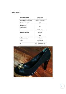 Proiect - Proiectarea tehnologică a sortimentului de încălțăminte pantof de damă în sistem de confecție IL