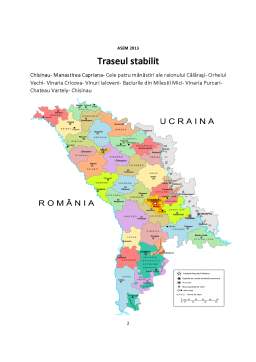 Proiect - Itinerar turistic - mânăstiri și podgorii ale Moldovei