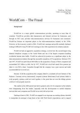 Seminar - WorldCom - The Fraud