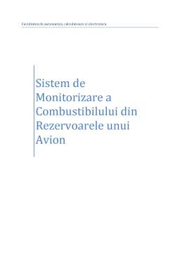 Proiect - Sistem de Monitorizare a Combustibilului din Rezervoarele unui Avion
