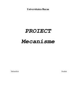 Proiect - Mecanisme