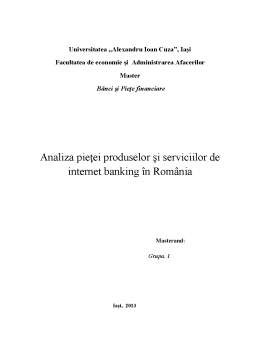 Proiect - Analiza Pieței Produselor și Serviciilor de Internet Banking în România
