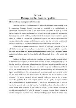 Referat - Managementul Financiar