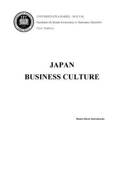 Referat - Japan - Business Culture