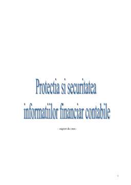 Curs - Protecția și securitatea informațiilor financiar-contabile