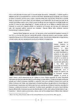Referat - Arhitectura spațiului interior - Sfânta Sofia din Istanbul