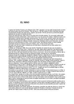 Referat - El Nino
