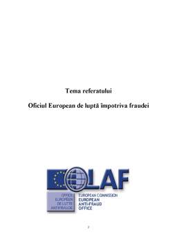 Referat - Oficiul European de Luptă Împotriva Fraudei