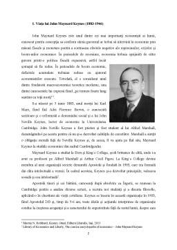 Proiect - John Maynard Keynes și Paradigma de Gândire Keynesistă