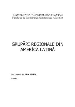 Proiect - Grupări regionale din America Latină