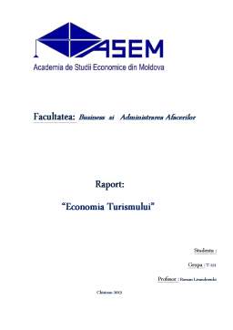 Proiect - Raport Economia Turismului