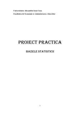 Proiect - Proiect practică - bazele statisticii