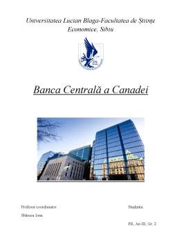Proiect - Bank of Canada