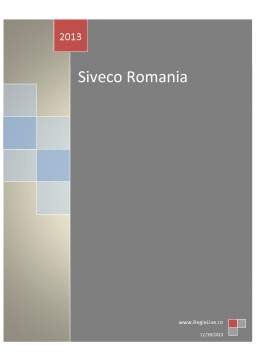 Proiect - Siveco România