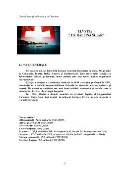 Referat - Elveția - Un Rai Financiar