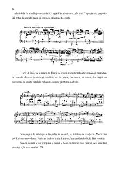 Referat - Analiza Sonatei în La Minor, KV 310 de Wolfgang Amadeus Mozart