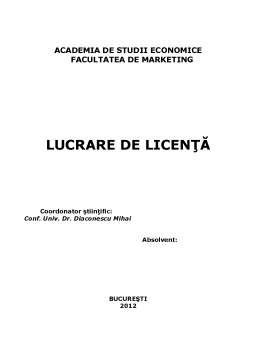 Licență - Plan de Marketing privind Dezvoltarea Eurocor pe Piața Românească