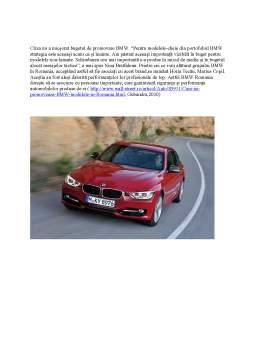 Proiect - Analiza Valorii Estetice a Autoturismelor BMW