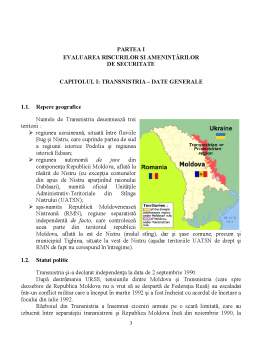 Proiect - Situația de Securitate din Transnistria