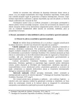 Referat - Riscuri, amenințări și vulnerabilități la adresa securității României