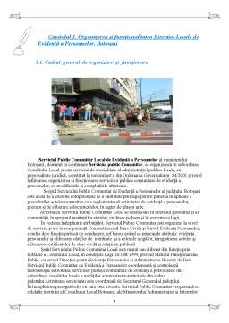Proiect - Studiu Aplicativ privind Eficientizarea Activității Direcției Locale de Evidență a Persoanelor
