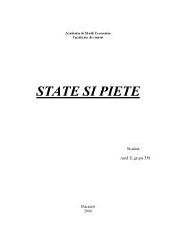 Proiect - State și piețe
