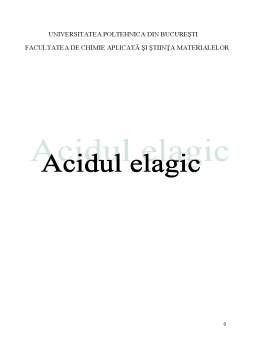 Referat - Acidul Elagic