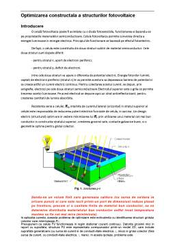 Laborator - Optimizarea Constructala a Structurilor Fotovoltaice
