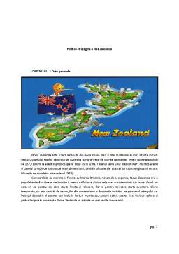 Proiect - Politică strategică a Noii Zeelande