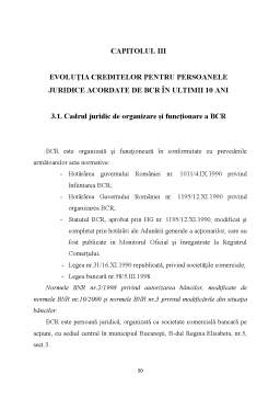 Licență - Evoluția creditelor pentru persoane juridice în România în perioada 2004-2014