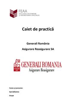 Proiect - Caiet de Practică Generali România