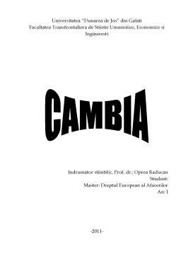 Proiect - Cambia