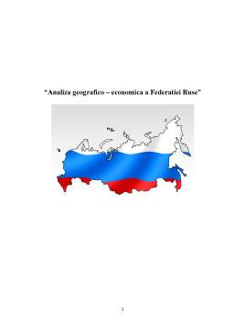 Proiect - Analiza Economico-Geografica a Rusiei