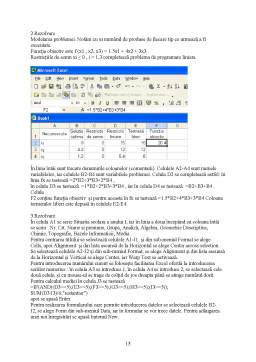 Referat - Microsoft Excel
