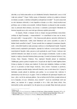 Referat - Particularități ale nuvelei fantastice - Șarpele, de Mircea Eliade