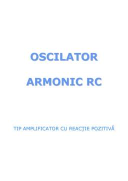 Proiect - Proiect DCE - Oscilator Armonic RC
