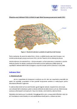 Proiect - Studiul calității apei râului Suceava pe secțiunea Tișăuți pe parcursul anului 2012